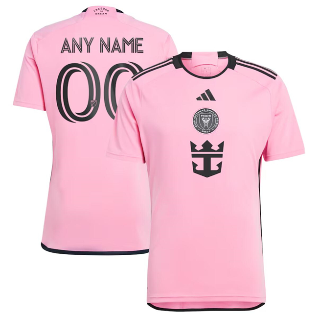 Men's Inter Miami CF Custom Pink 2024-25 Home Soccer Jersey